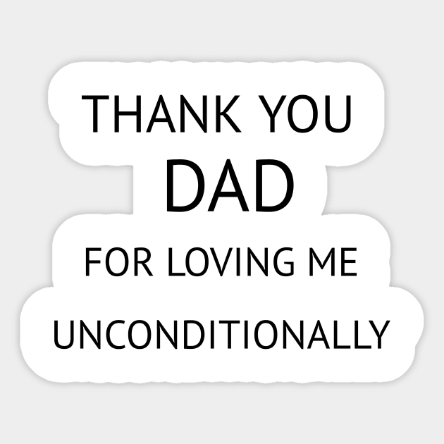 Thank You Dad Sticker by CreativeLimes